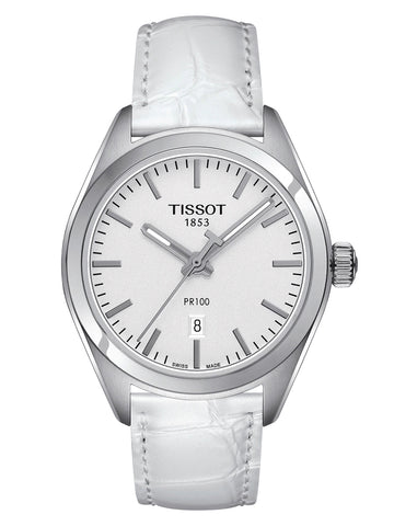 Reloj Tissot PR100 White Leather Ladies (T1012101603100) - Eternity Diamonds
